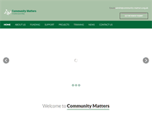 Tablet Screenshot of community-matters.org.uk